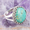 Intricate Green Turquoise and Sterling Silver Ring - Barse Jewelry