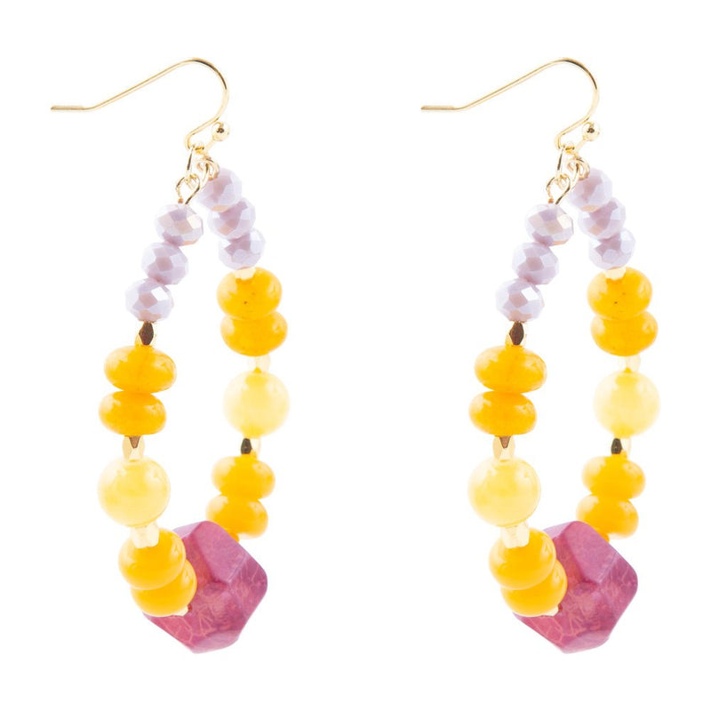 Iris Lilac Jade Earrings - Barse Jewelry