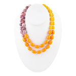 Iris Orange Jade Multi Stone Statement Necklace - Barse Jewelry