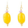 Iris Yellow Jade Drop Earrings - Barse Jewelry