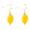 Iris Yellow Jade Drop Earrings - Barse Jewelry