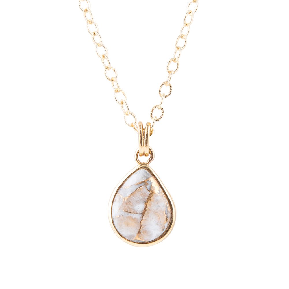 Iron Infused Drop Necklace - Barse Jewelry