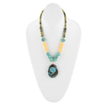 Jade and Magnesite Pendant Necklace - Barse Jewelry