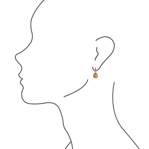 Jasper Roped Earrings - Bronze - Barse Jewelry