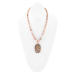 Jasper Slab in Pink Necklace - Barse Jewelry