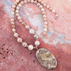 Jasper Slab in Pink Necklace - Barse Jewelry