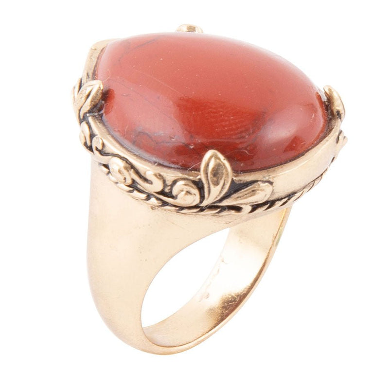 Jubilee Red Jasper Ring - Barse Jewelry