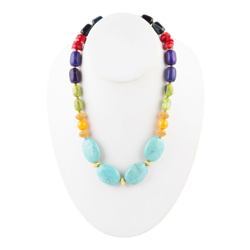 Juicy Turquoise Statement Necklace - Barse Jewelry