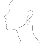 Just Peachy Mint Quartz Loop Earrings - Barse Jewelry