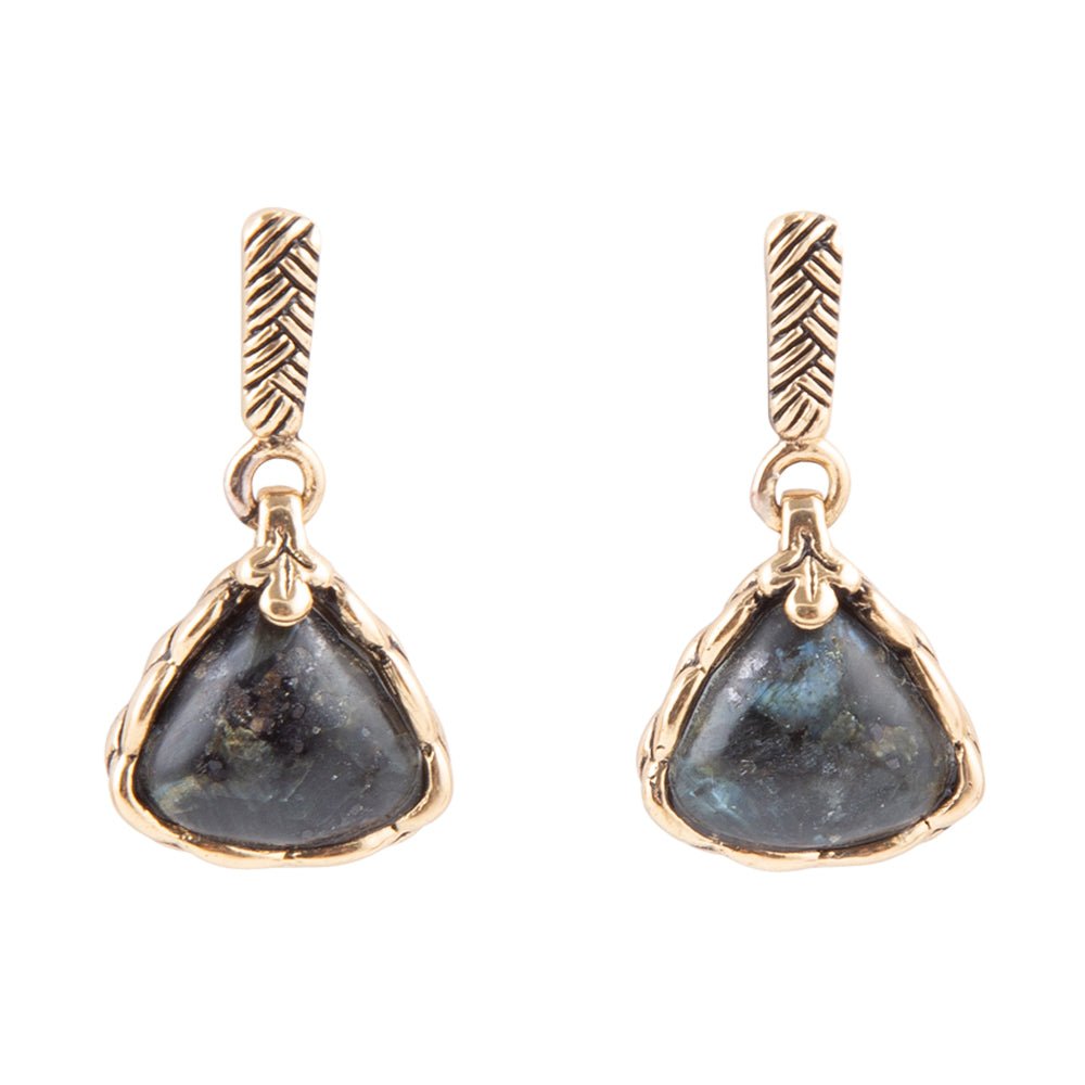Labradorite Post Earrings - Barse Jewelry