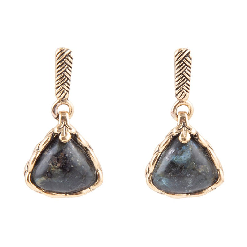 Labradorite Post Earrings - Barse Jewelry