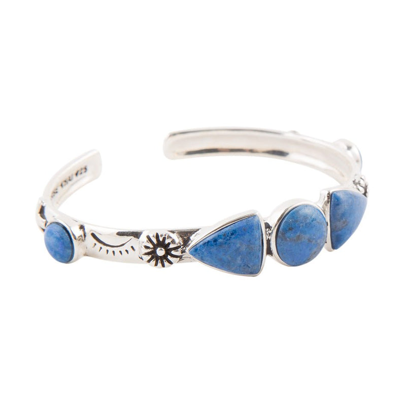 Silver and lapis lazuli Bracelet #18, Georg Jensen