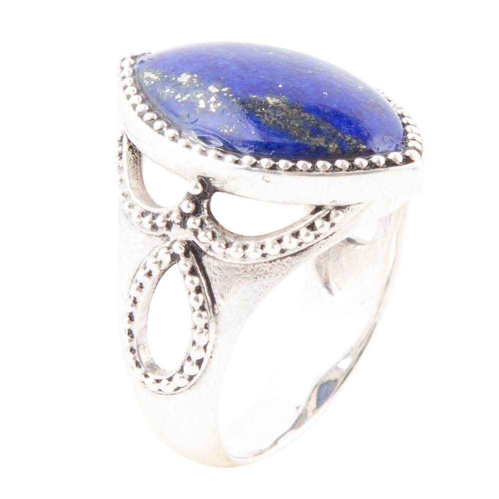 Lapis Marquis Ring - Barse Jewelry