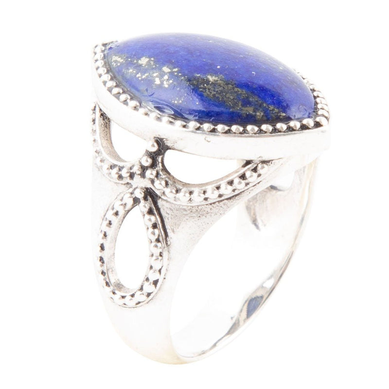 Lapis Marquis Ring - Barse Jewelry