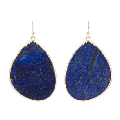 Lapis Slab Drop Earrings - Barse Jewelry