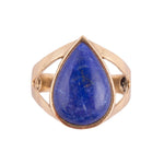 Lapis Teardrop Ring - Bronze - Barse Jewelry