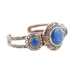 Lapis Trifecta Cruff Bracelet - Barse Jewelry