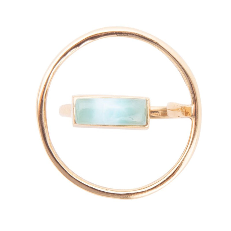 Larimar Floating Bar Ring - Barse Jewelry