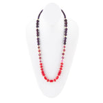 Le Rouge Red Magnesite Multi-Stone Long Necklace - Barse Jewelry