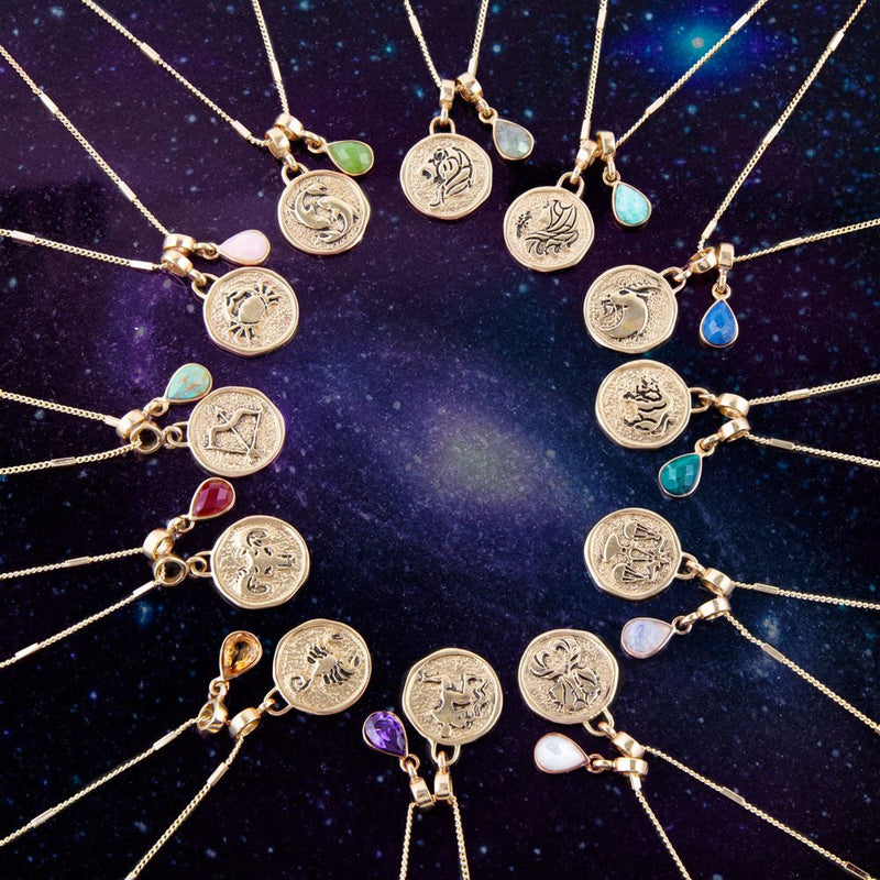 Libra - Zodiac Charm Necklace - Barse Jewelry