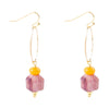 Lilac Agate Drop Earrings - Barse Jewelry