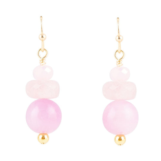 Lilac Jade Drop Earrings
