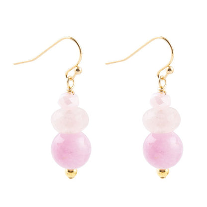 Lilac Jade Drop Earrings - Barse Jewelry