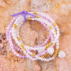 Lilac Jade Heart Charm Bracelet Set - Barse Jewelry