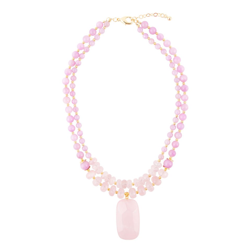 Lilac Jade Statement Necklace - Barse Jewelry