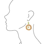 Lime Jasper Rattan Earrings - Barse Jewelry
