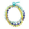 Lime Spirtz Turquoise and Lapis Stack bracelet Set - Barse Jewelry