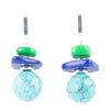 Lime Spritz Turquoise and Lapis Post Earrings - Barse Jewelry