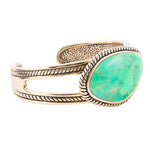 Lime Turquoise Boulder Cuff Bracelet - Barse Jewelry
