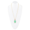 Lime Turquoise Boulder Pendant Necklace - Barse Jewelry