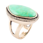 Lime Turquoise Boulder Statement Ring - Barse Jewelry