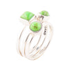 Lime Turquoise Trio Stack Ring - Barse Jewelry