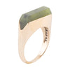 Linear Ring - Dark Canadian Jade - Barse Jewelry