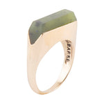 Linear Ring - Dark Canadian Jade - Barse Jewelry
