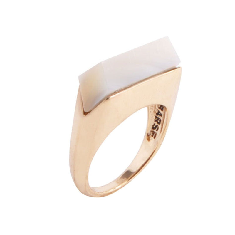 Linear Ring - Mother of Pearl - Barse Jewelry