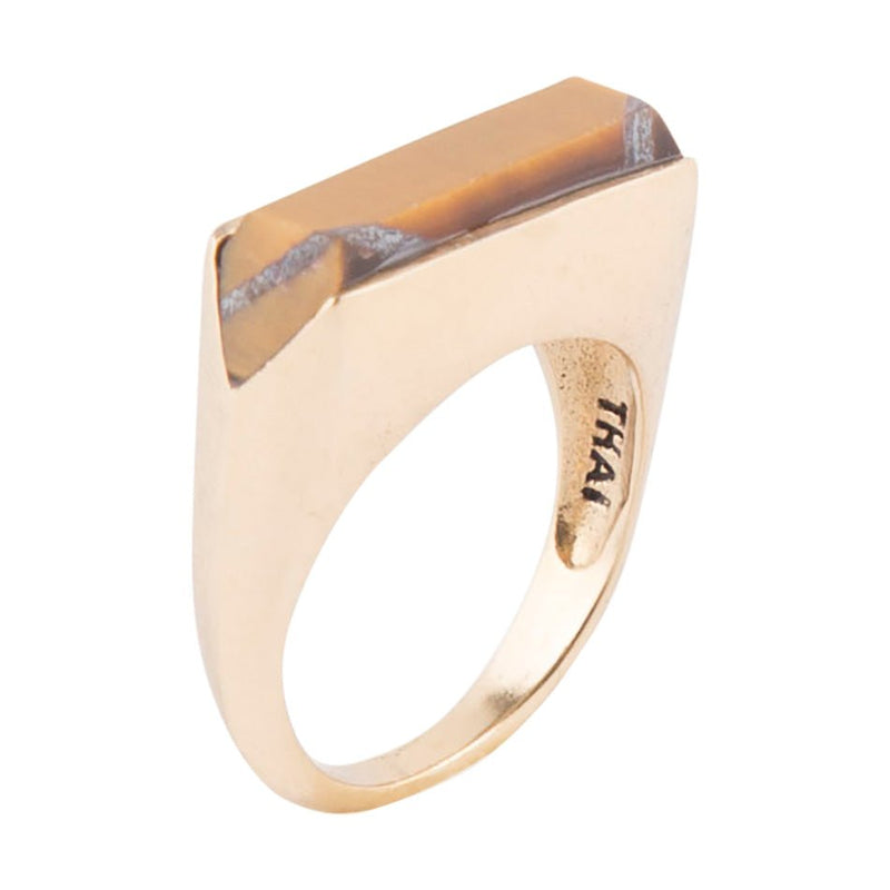 Linear Ring - Tiger's Eye - Barse Jewelry