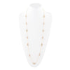 Long Delicate Orange Moonstone and Bronze Necklace - Barse Jewelry