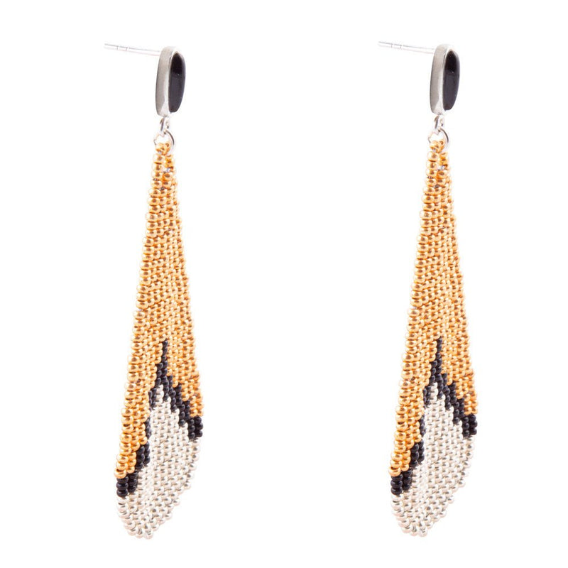 Long Drop Seed Bead Earrings - Barse Jewelry