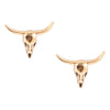 Longhorn Bronze Stud Earrings - Barse Jewelry