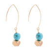 Lucia Turquoise Elongated Earrings - Barse Jewelry