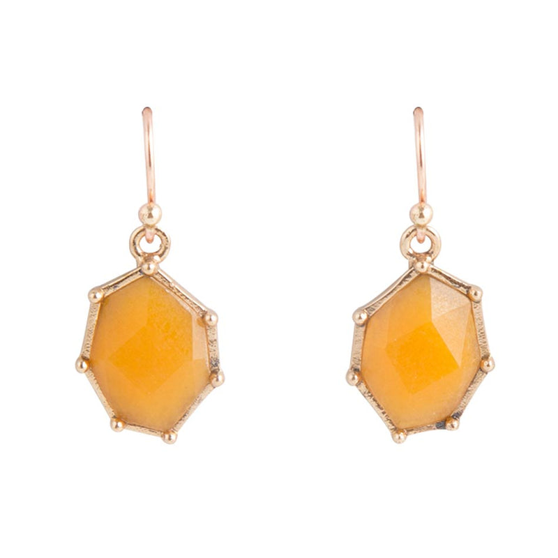 Lucky 7's Earring - Yellow Quartz - Barse Jewelry