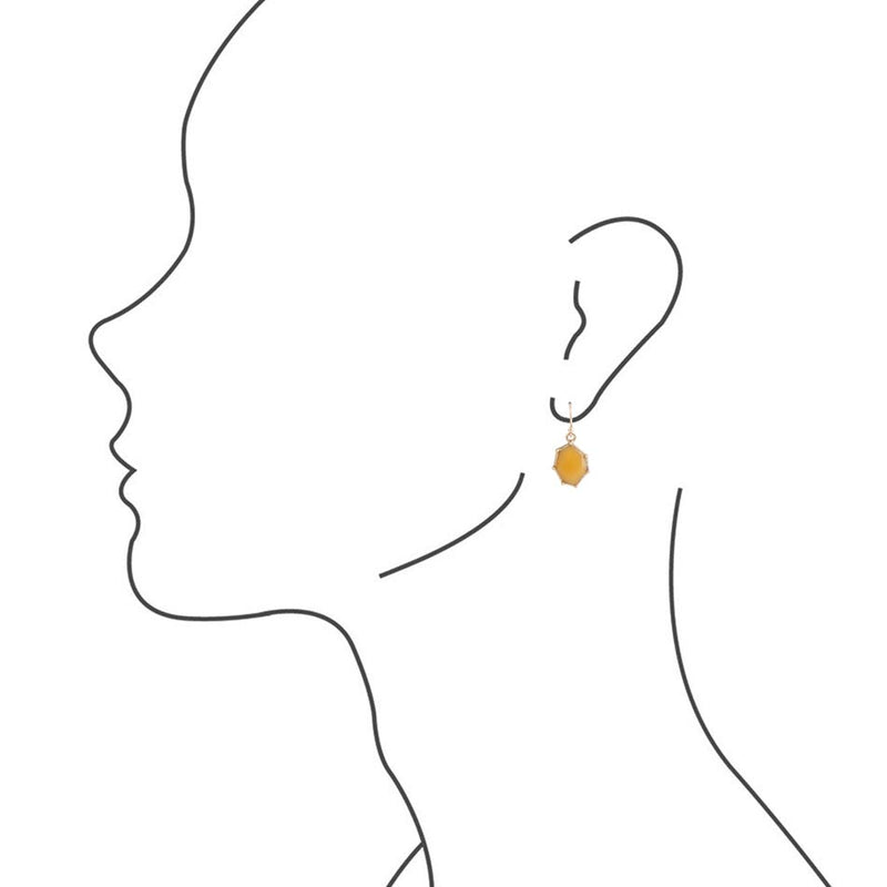 Lucky 7's Earring - Yellow Quartz - Barse Jewelry