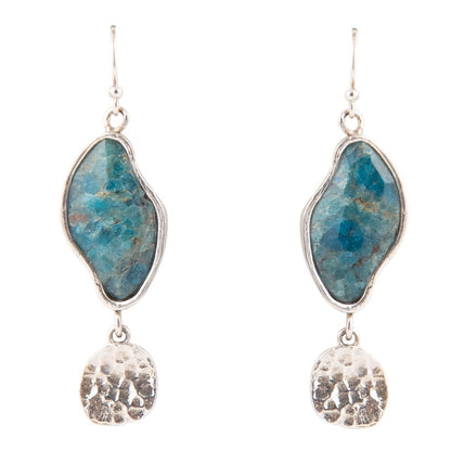 Luna Blue Apatite and Sterling Silver Drop Earrings - Barse Jewelry