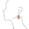 Luscious Coral and Quartz Chandelier Earrings - Barse Jewelry