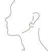 Luxurious Half Hoop Post Earrings - Barse Jewelry