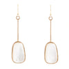 Madeleine White Mother of Pearl and Bronze Earrings - Barse Jewelry